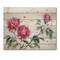 Designart - Three Vintage Peonies Flowers - Traditional Print on Natural Pine Wood